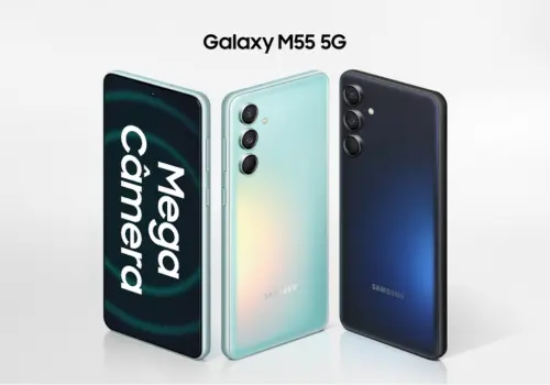 Quando o Galaxy M55 estará a venda no Brasil? ( Imagem: Divulgação)